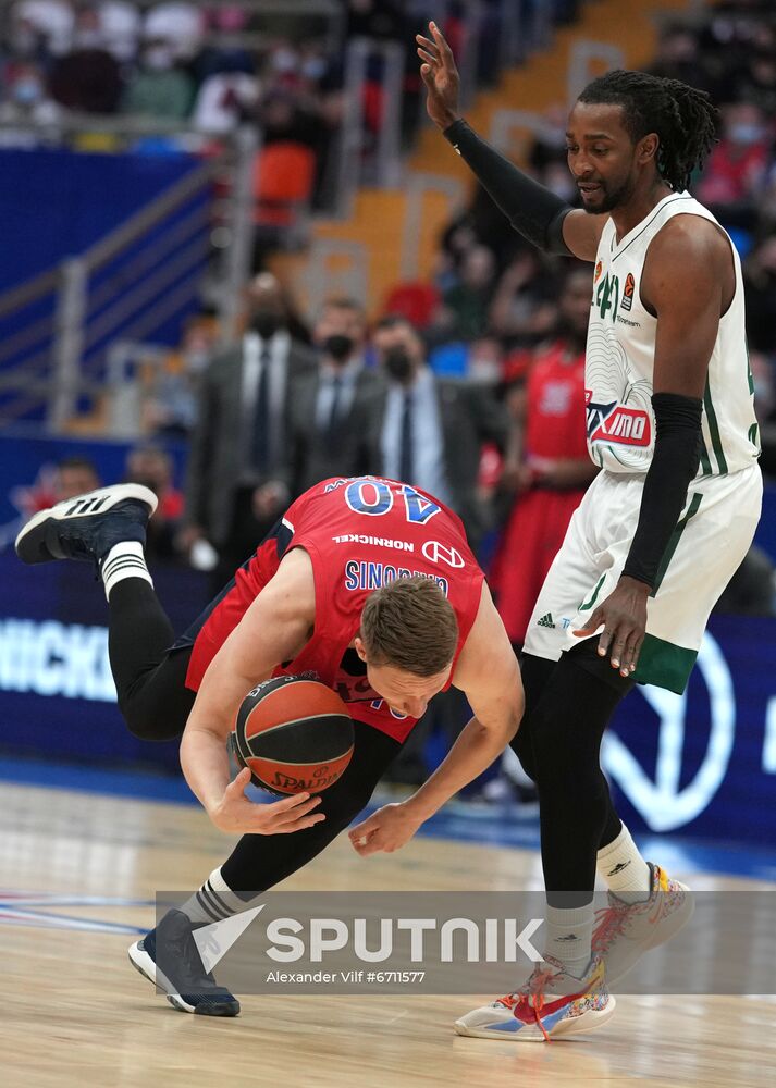 Russia Basketball Euroleague CSKA - Panathinaikos