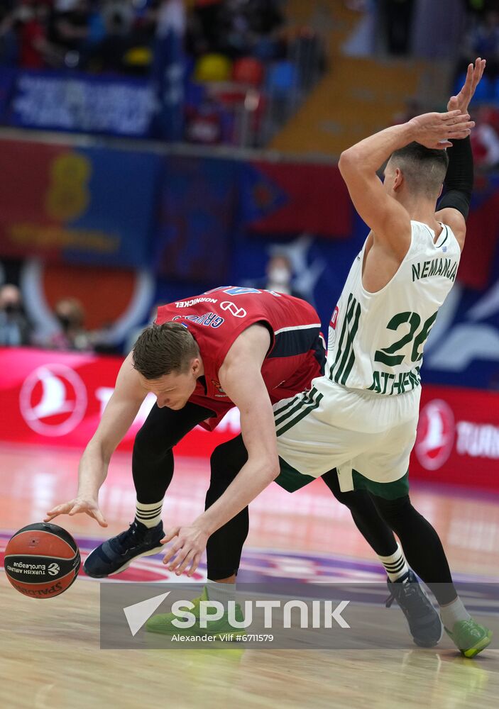 Russia Basketball Euroleague CSKA - Panathinaikos