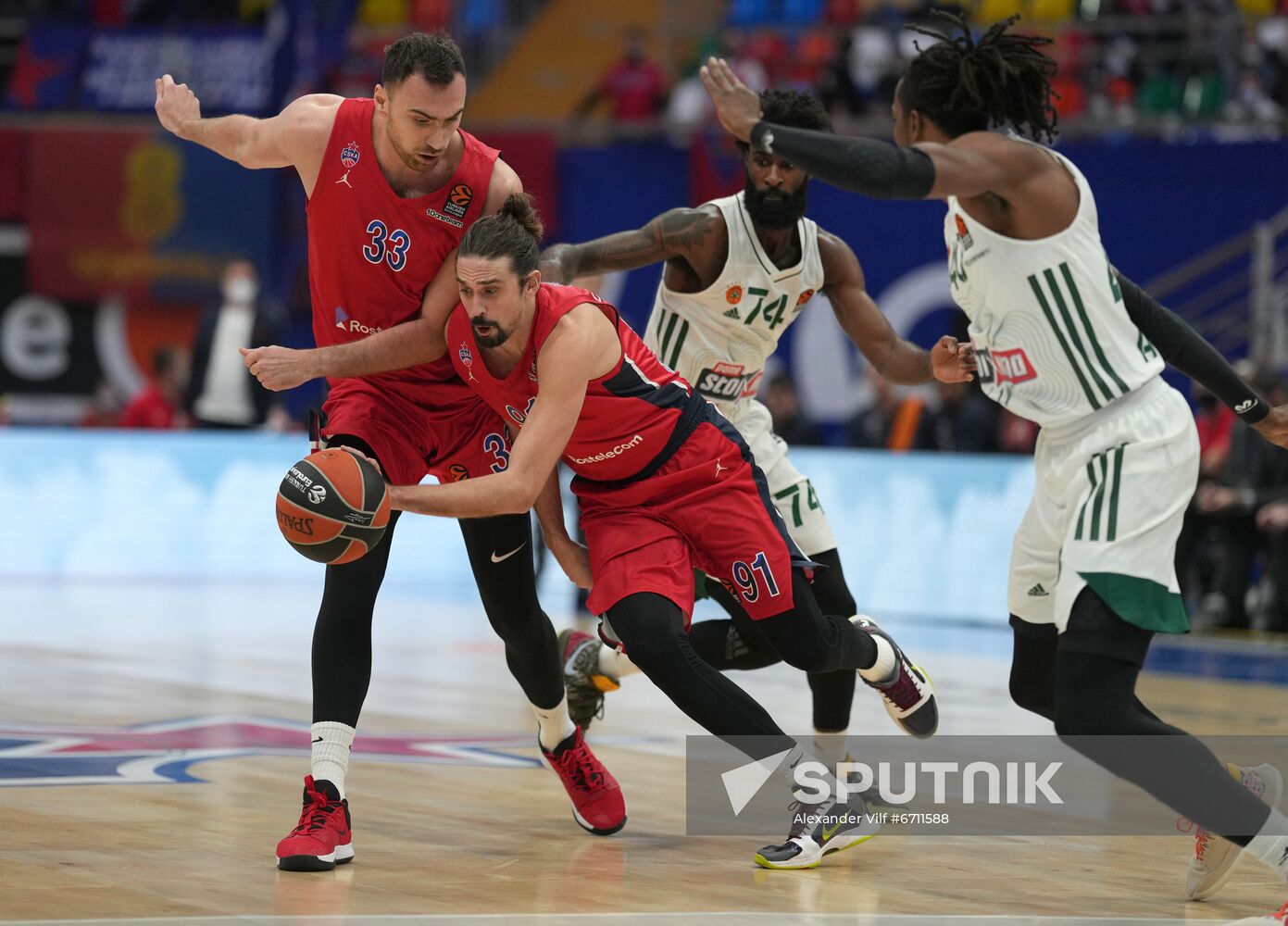 Russia Basketball Euroleague CSKA - Panathinaikos