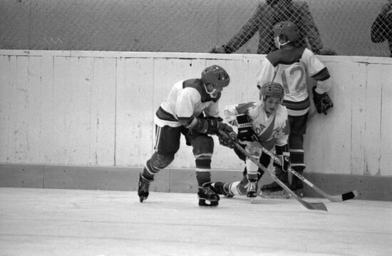 Canadian ice hockey player Wayne Gretzky in Moscow