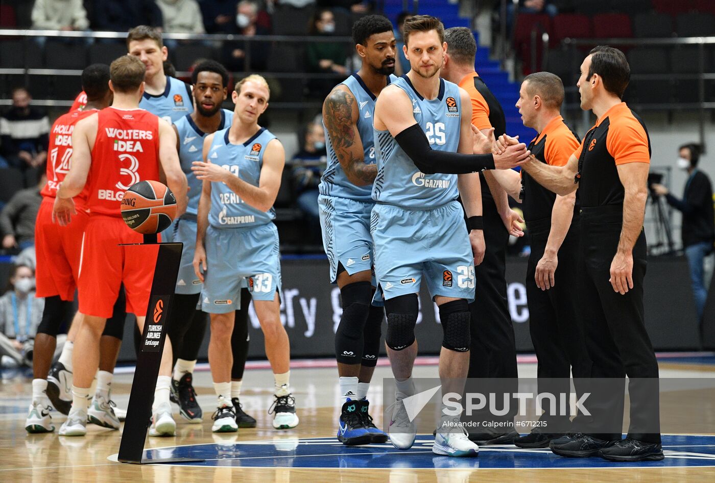 Russia Basketball Euroleague Zenit - Crvena Zvezda