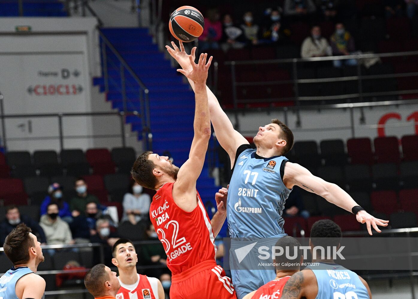 Russia Basketball Euroleague Zenit - Crvena Zvezda