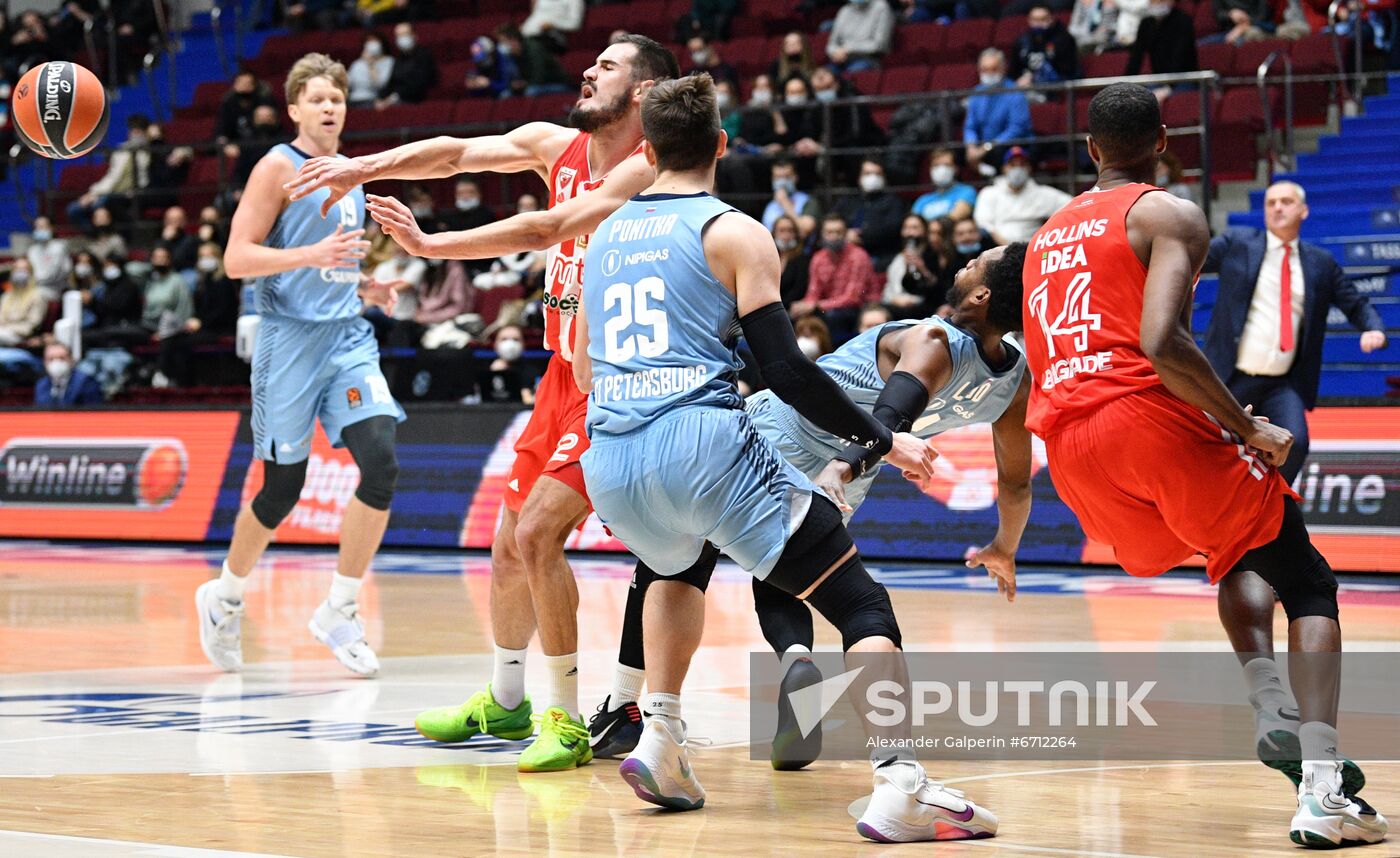 Russia Basketball Euroleague Zenit - Crvena Zvezda