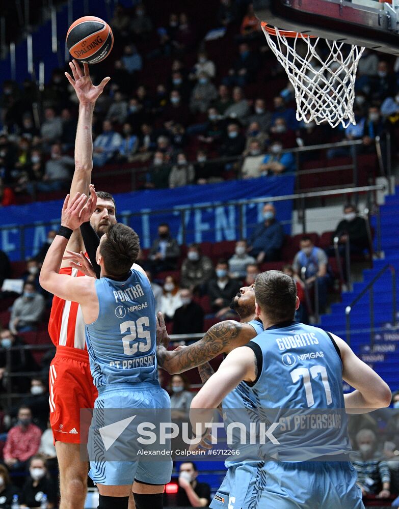 Russia Basketball Euroleague Zenit - Crvena Zvezda