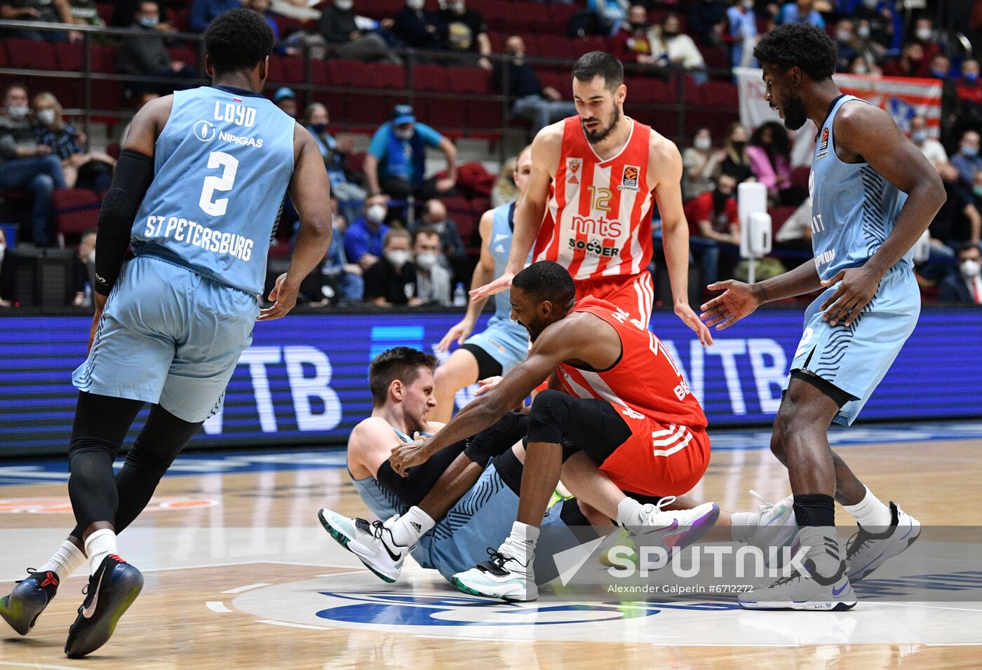 Russia Basketball Euroleague Zenit - Crvena Zvezda