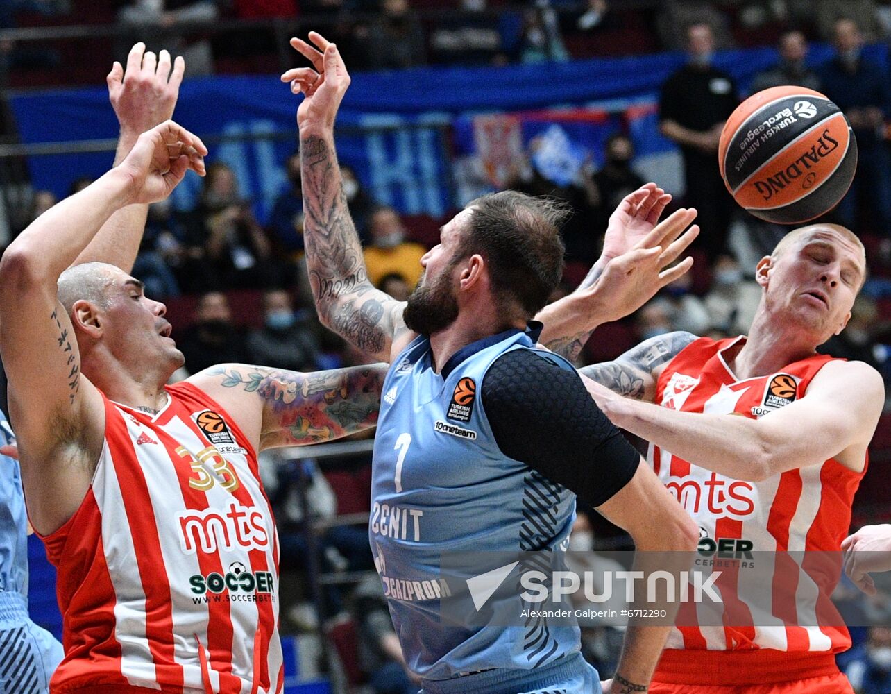 Russia Basketball Euroleague Zenit - Crvena Zvezda
