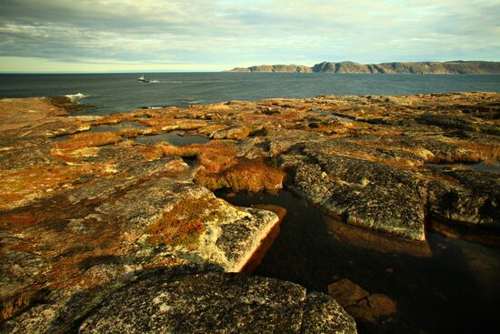 Barents Sea shore in Teriberka