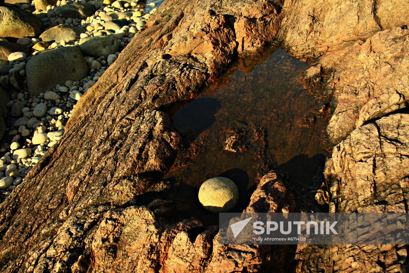 Dragon Eggs Beach at Barents Sea