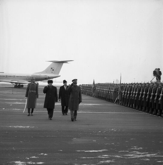 Polsh Prime Minister Wojciech Jaruzelski visits USSR