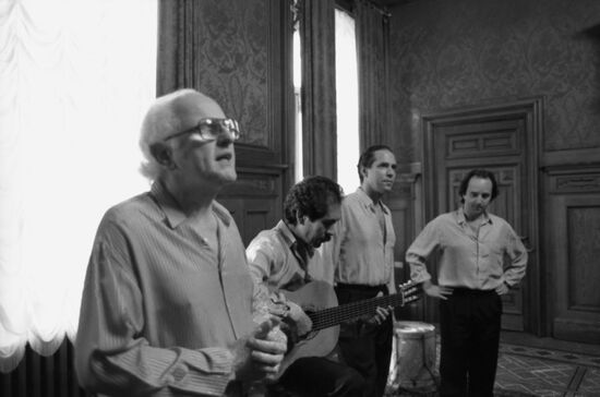 Opus 2 Argentinian band on a tour in Moscow