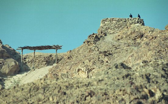 Observation deck in Pyramid Valley in Tucuman