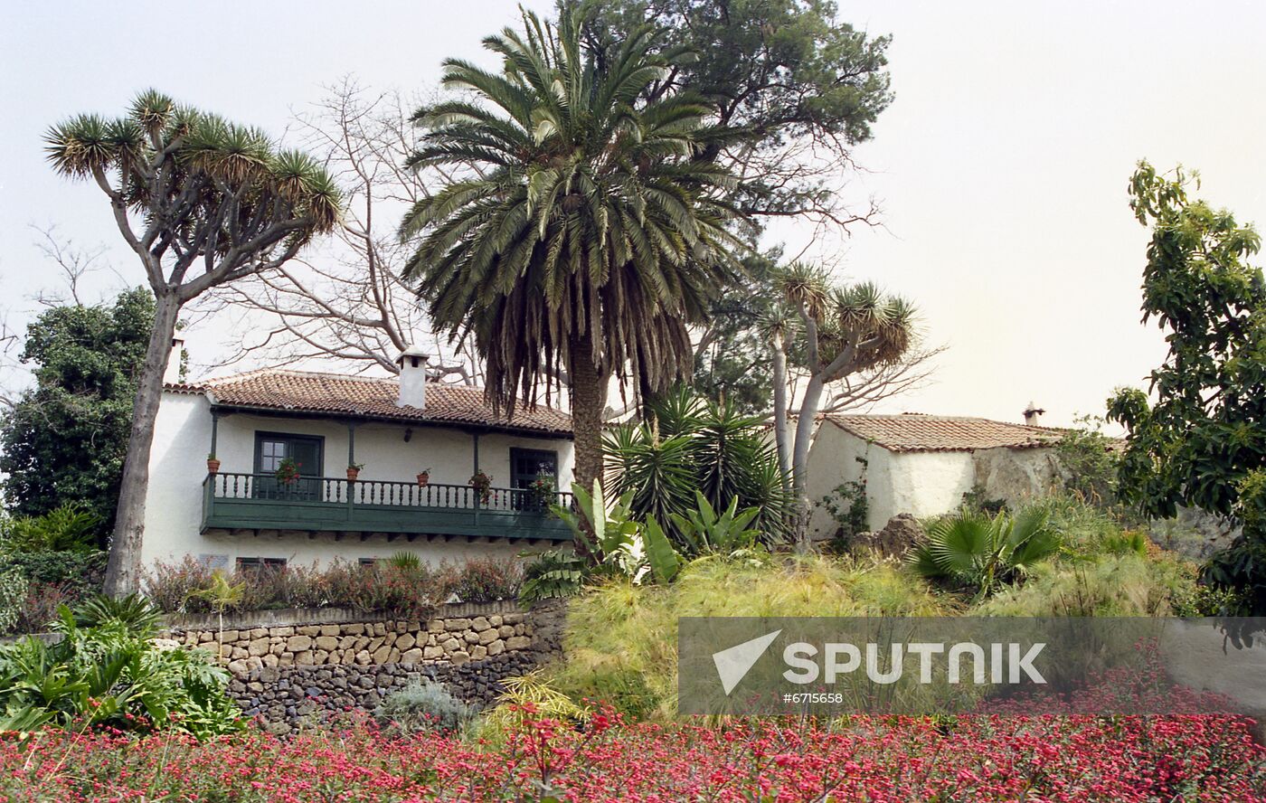 Home of Norwegian explorer Thor Heyerdahl on Tenerife Island