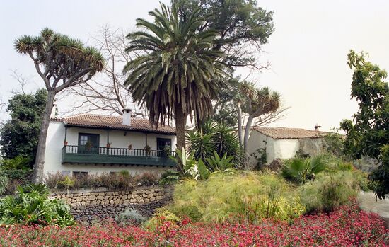 Home of Norwegian explorer Thor Heyerdahl on Tenerife Island