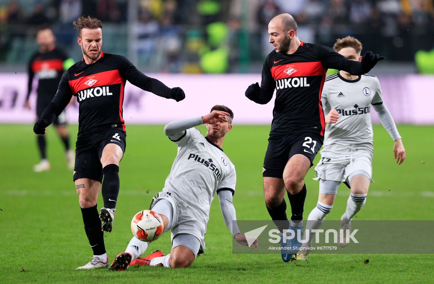 Poland Soccer Europa League Legia - Spartak