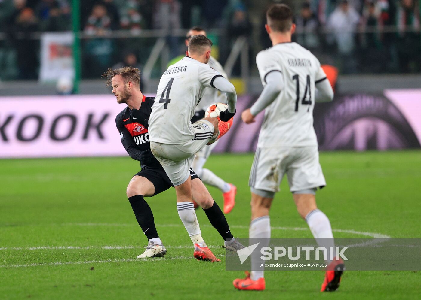 Poland Soccer Europa League Legia - Spartak