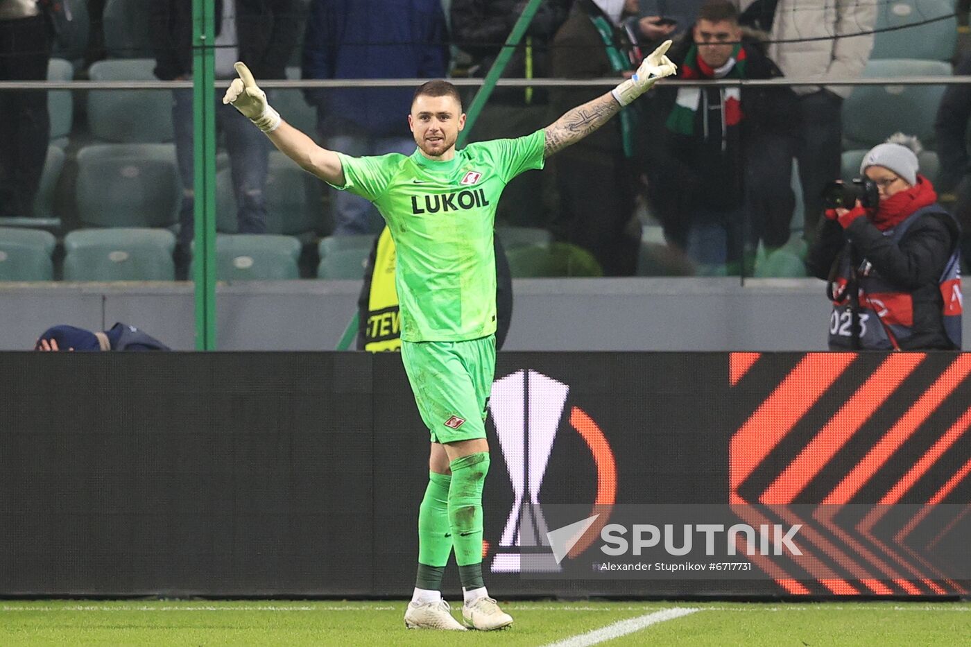 Poland Soccer Europa League Legia - Spartak