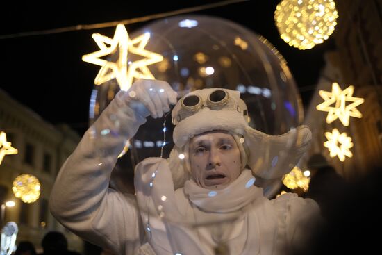 Russia New Year Festive Season Preparations