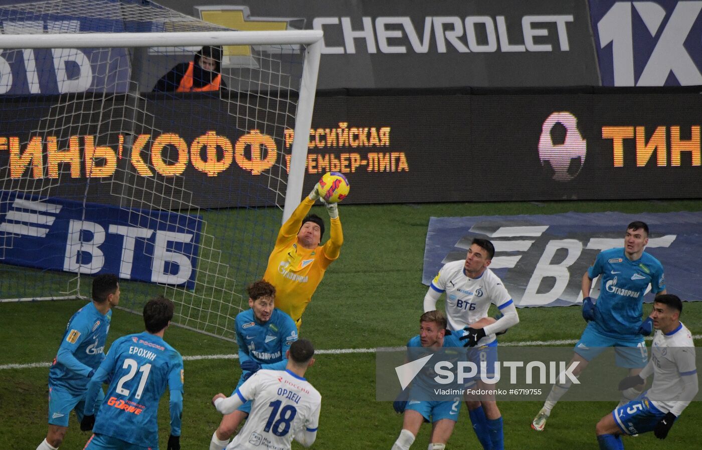 Russia Soccer Premier-League Dynamo - Zenit