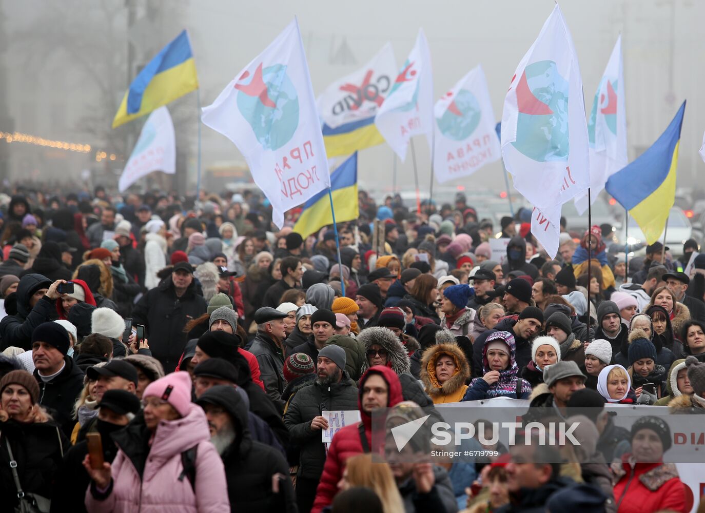 Ukraine Coronavirus Restrictions Protest