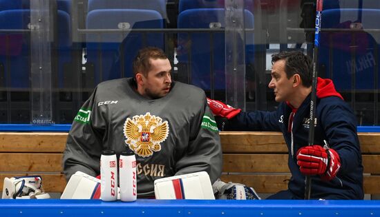 Russia Ice Hockey Euro Tour Training