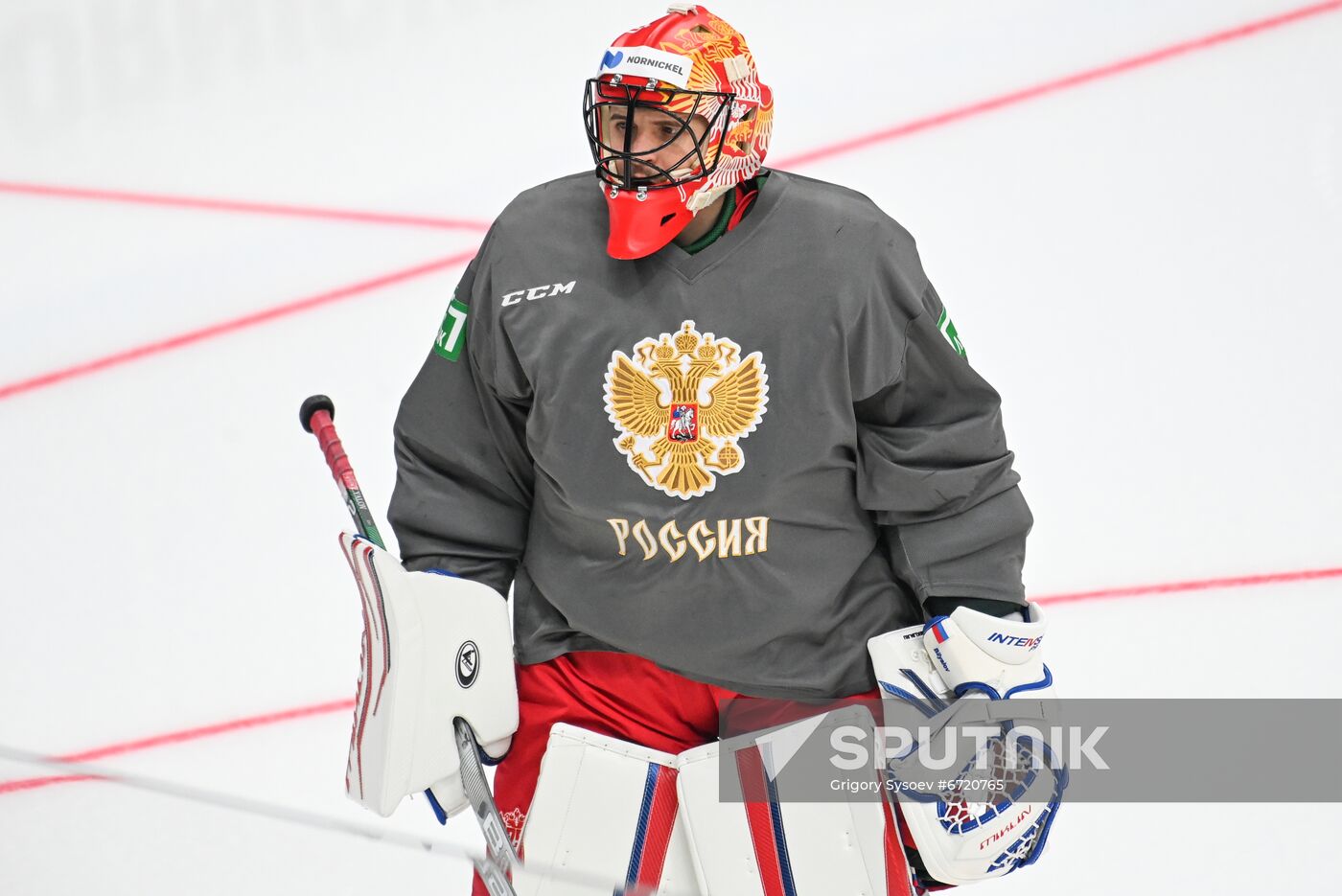 Russia Ice Hockey Euro Tour Training