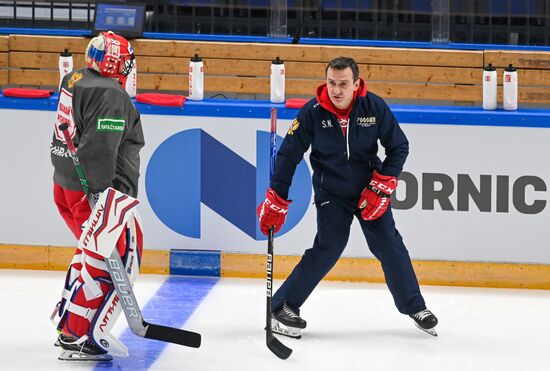 Russia Ice Hockey Euro Tour Training