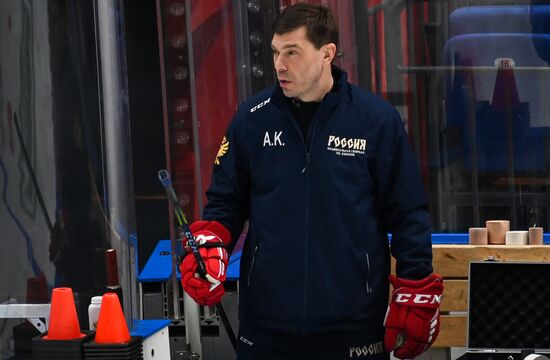 Russia Ice Hockey Euro Tour Training