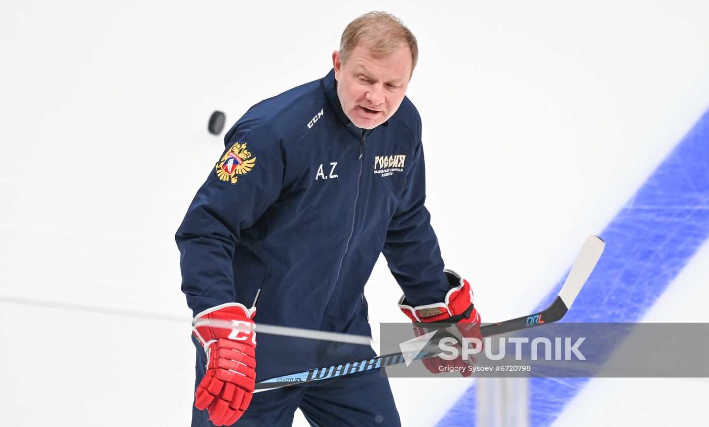 Russia Ice Hockey Euro Tour Training