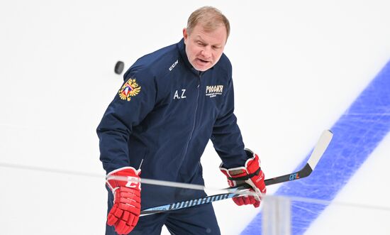 Russia Ice Hockey Euro Tour Training