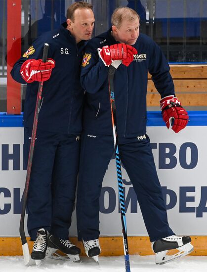 Russia Ice Hockey Euro Tour Training