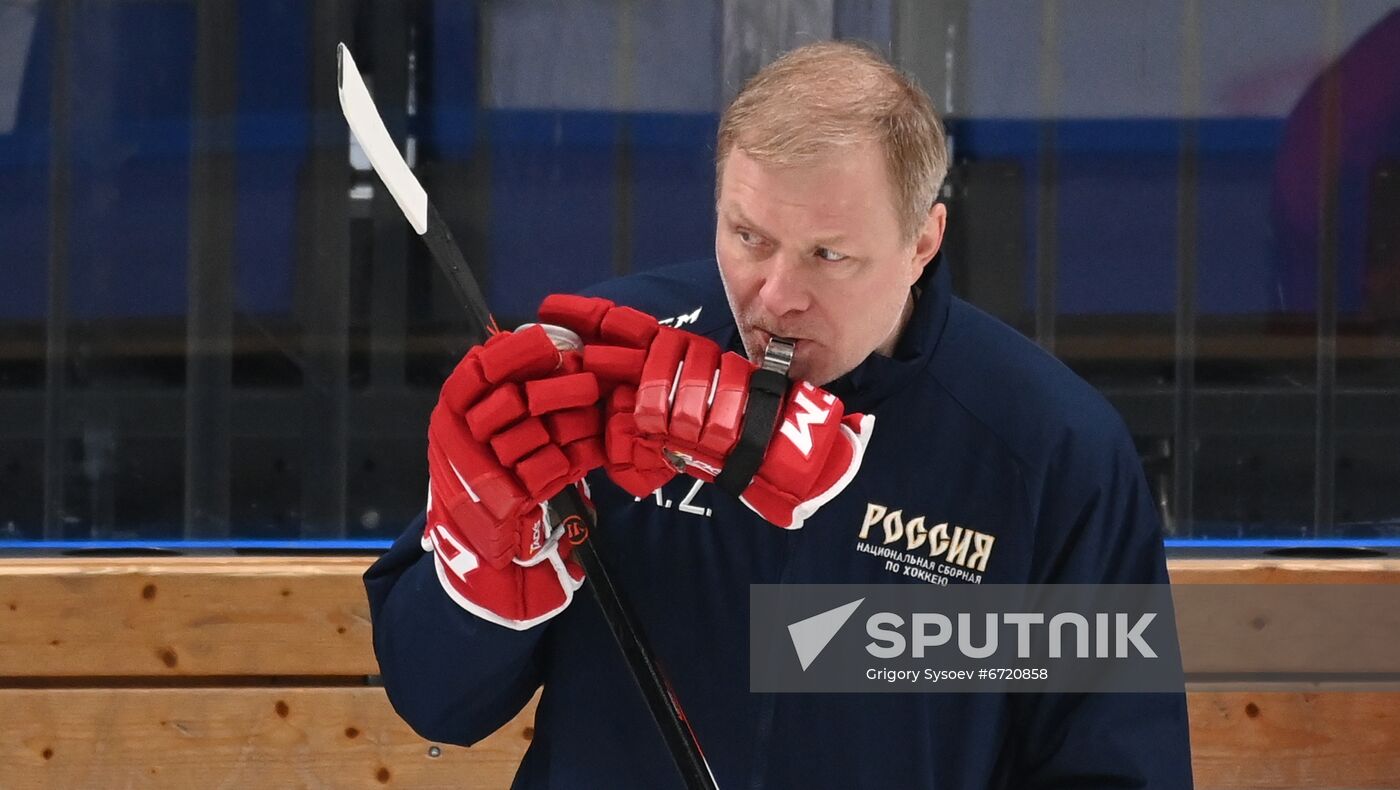 Russia Ice Hockey Euro Tour Training