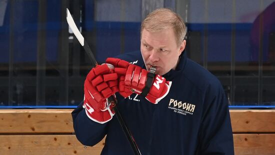 Russia Ice Hockey Euro Tour Training