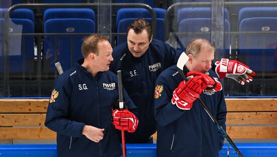 Russia Ice Hockey Euro Tour Training