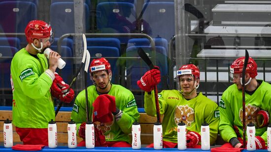 Russia Ice Hockey Euro Tour Training