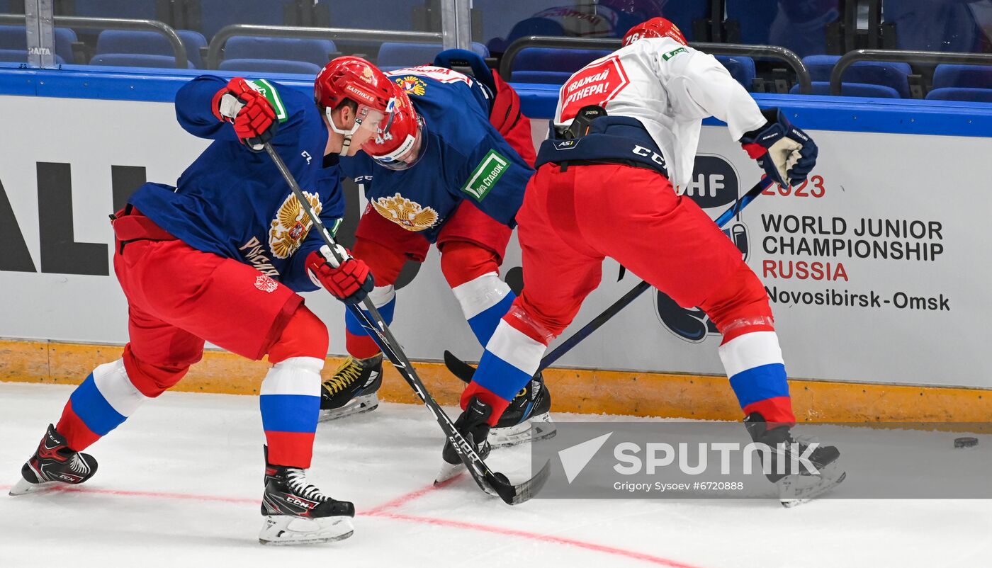 Russia Ice Hockey Euro Tour Training