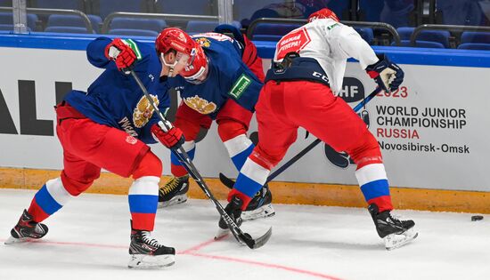 Russia Ice Hockey Euro Tour Training