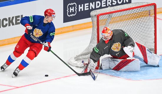 Russia Ice Hockey Euro Tour Training