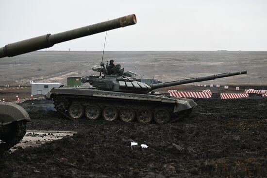 Russia Defence Tank Drills