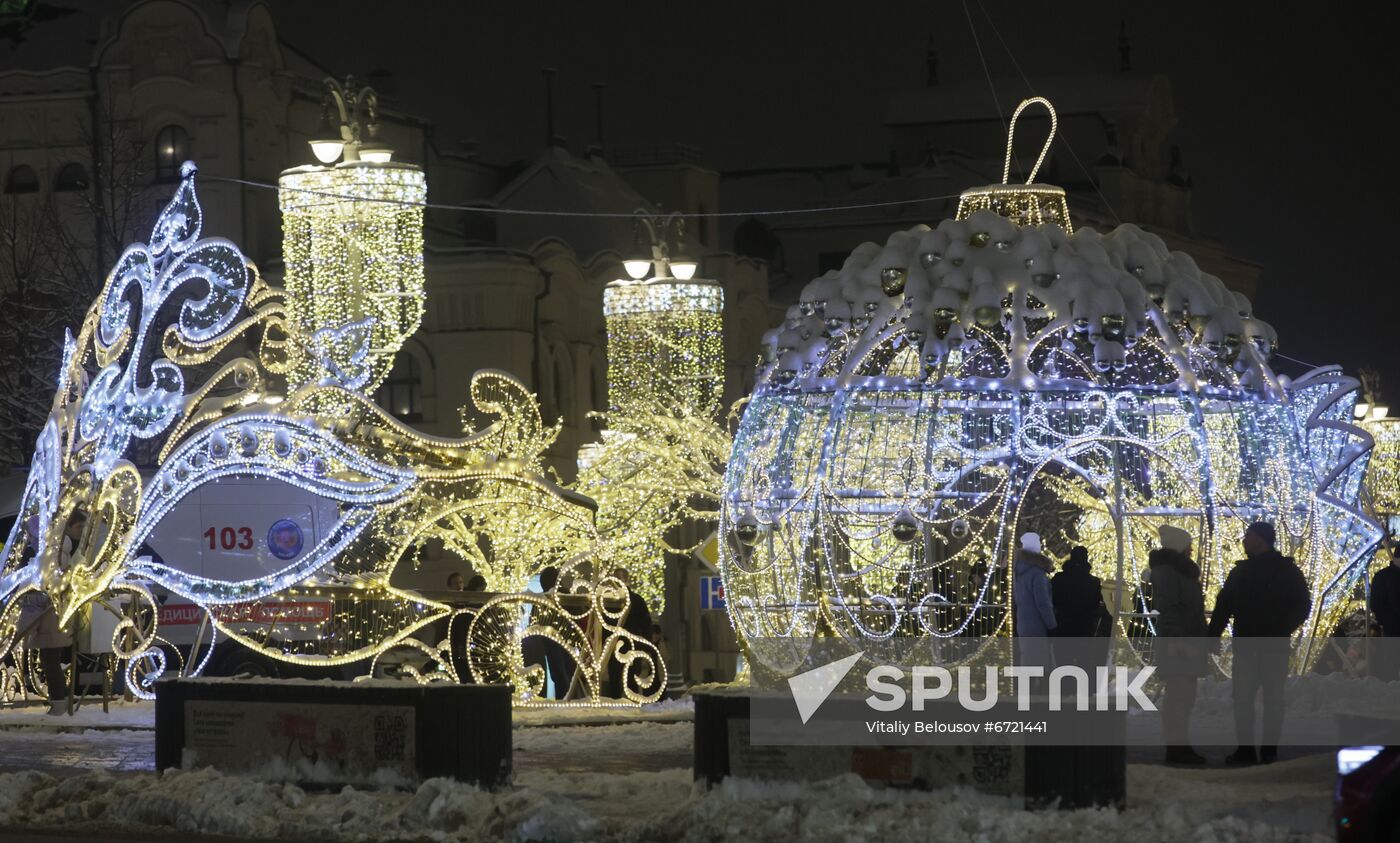 Russia New Year Festive Season Preparations