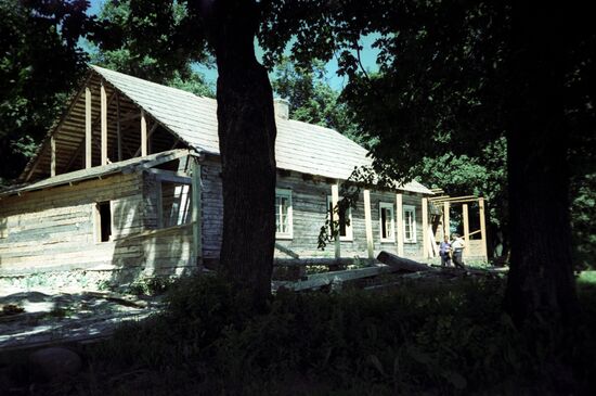 Restoring estate of Belarusian poet Francis Bogushevich