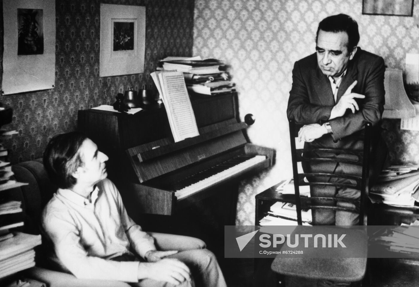 Composer Alfred Schnittke and writer Nikolai Samvelyan
