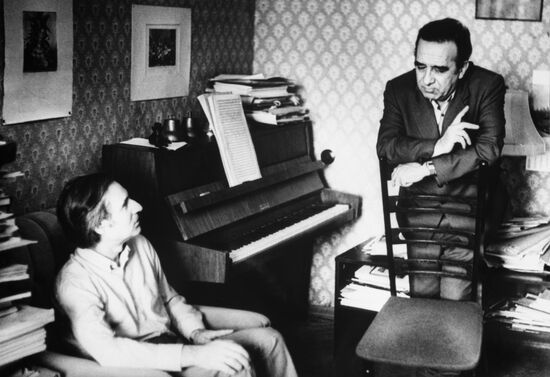 Composer Alfred Schnittke and writer Nikolai Samvelyan