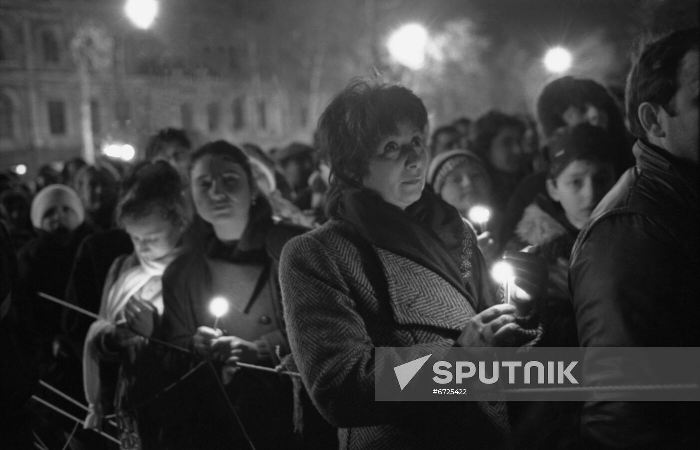 Rally outside Government House in Tbilisi
