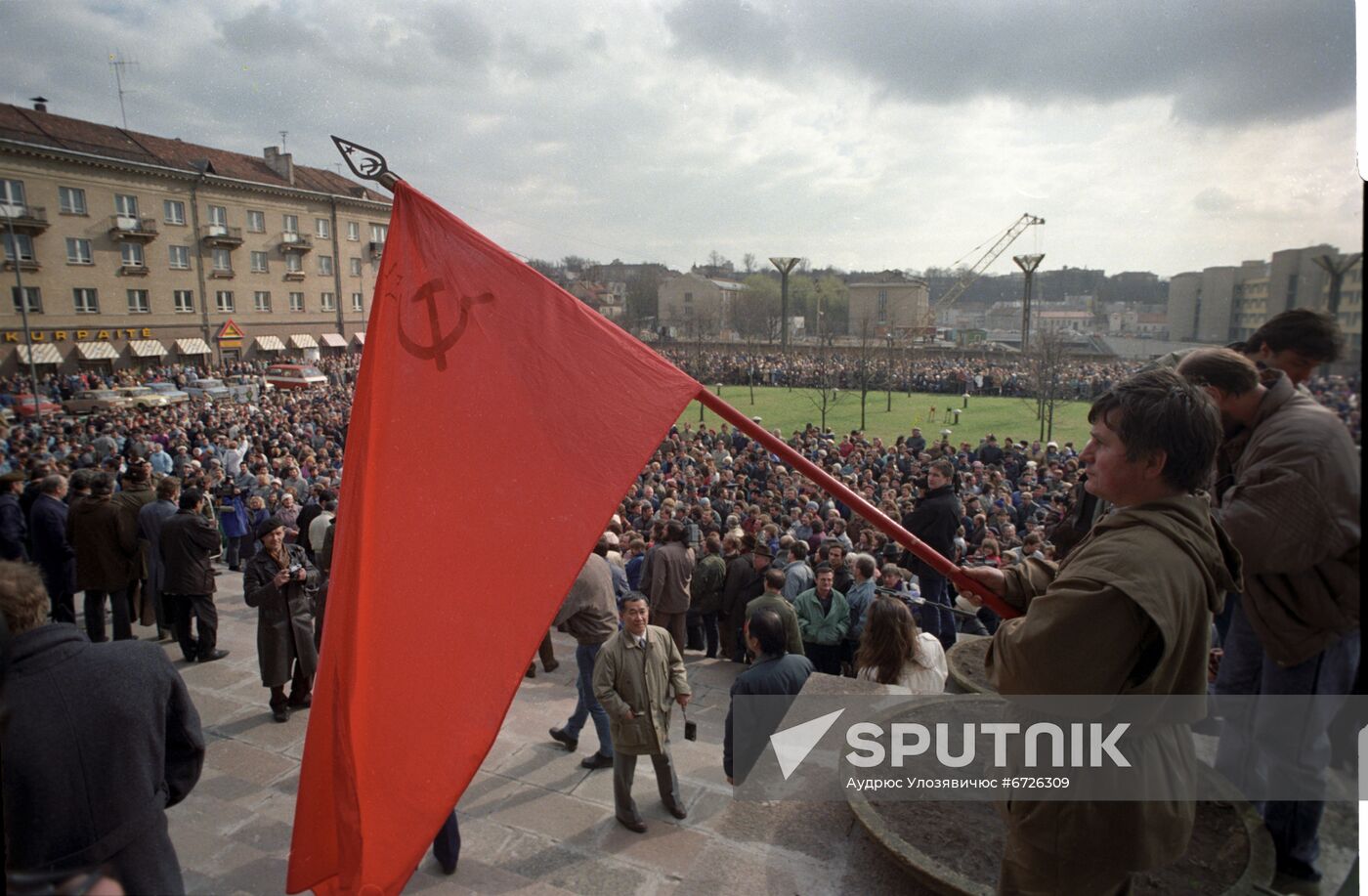 Rally against Sajudis public and political movement