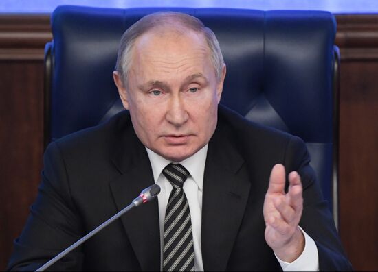 Russia Putin Defence Ministry Board