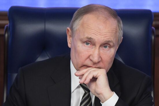 Russia Putin Defence Ministry Board