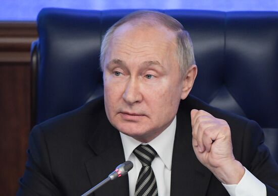 Russia Putin Defence Ministry Board