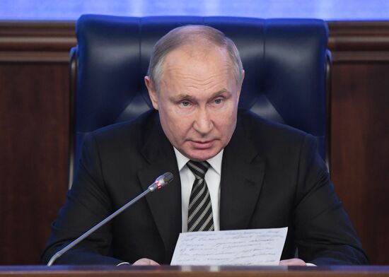 Russia Putin Defence Ministry Board