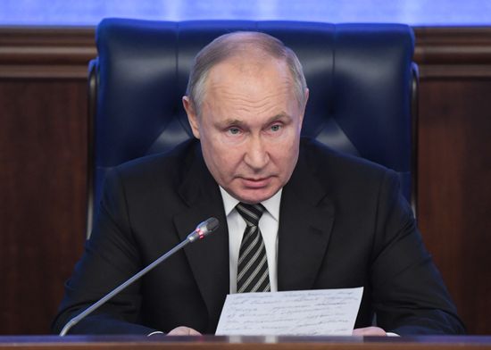 Russia Putin Defence Ministry Board