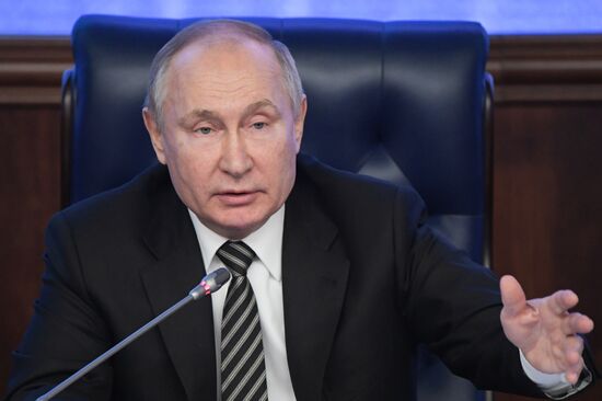 Russia Putin Defence Ministry Board